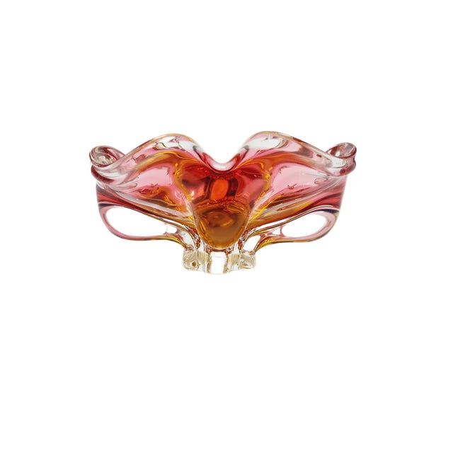 Decorative Bowl by J. Hospodka for Chribska Glassworks, Czechoslovakia, 1960s For Sale - Image 10 of 11