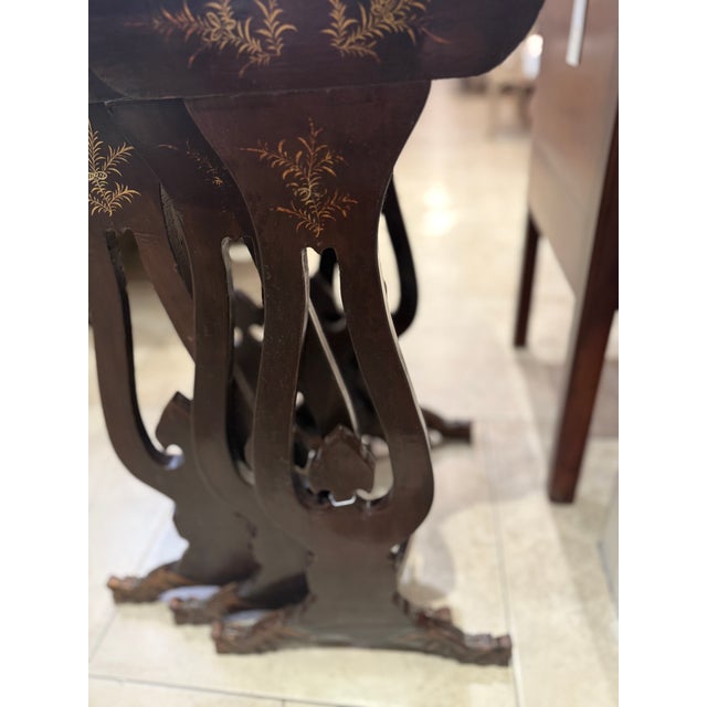 Mid 19th Century Chinoiserie Set of Nesting Tables For Sale - Image 10 of 11