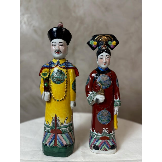 Chinese Porcelain Figurines, 1920s, Set of 2 For Sale - Image 6 of 13