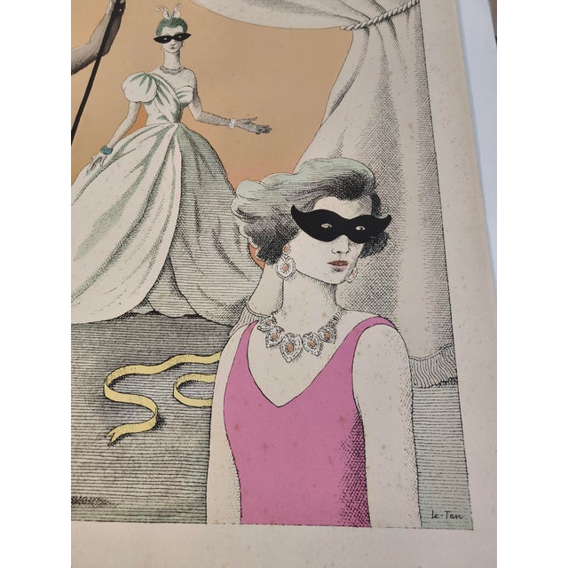 1980s Large Cartier Jewelers Poster by Pierre Le Tan, 1985 For Sale - Image 5 of 11