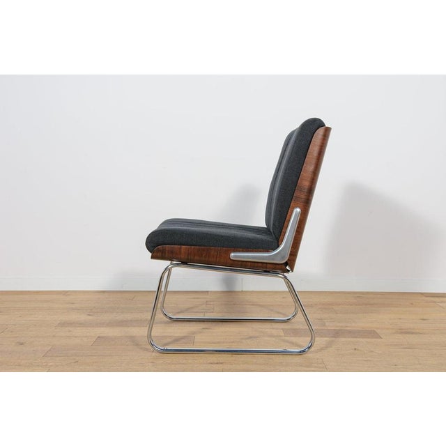 Blue Mid-Century Chrome & Rosewood Dining Chairs by Gordon Russell for Verco, 1960s, Set of 2 For Sale - Image 8 of 11