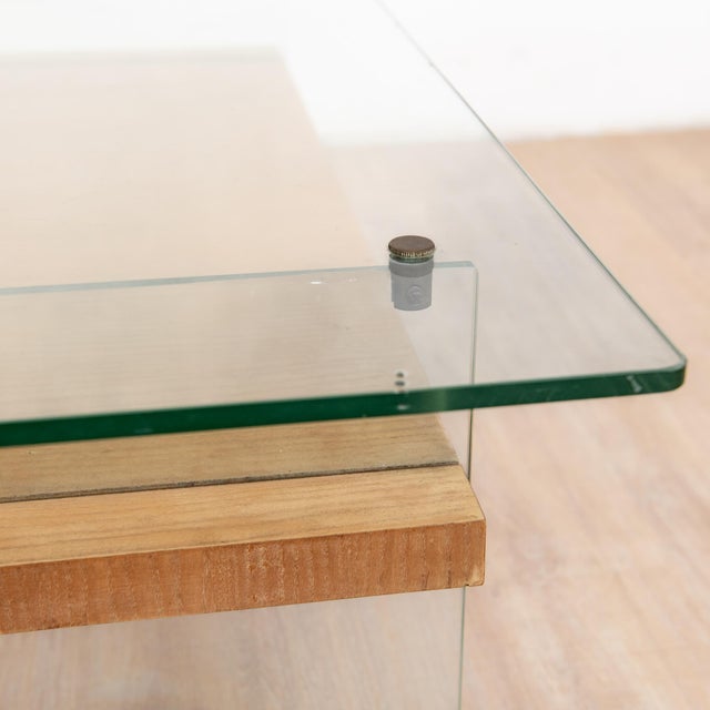 Coffee Table in Tempered Glass by André Monpoix, 1950, in Good conditions. Designed 1950 to 1959 I have official proof of...