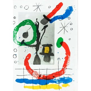 Joan Miro Original Lithograph Dm07151 Derriere Le Miroir 1965 For Sale