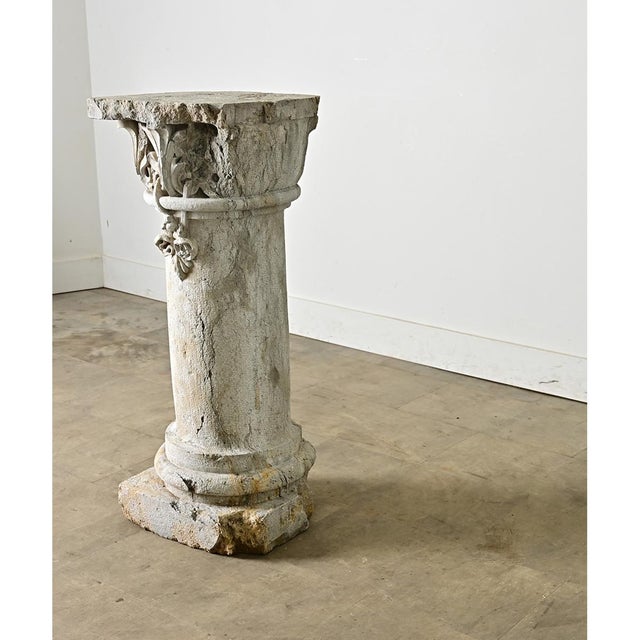 Portuguese 18th Century Carved Stone Column For Sale - Image 12 of 14