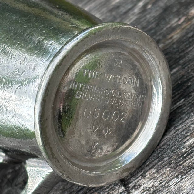 International Silver 1930s Silver Plate Creamer the Weldon Hotel For Sale - Image 4 of 6