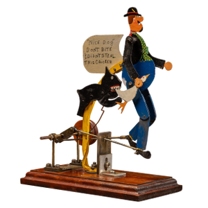 Nice Dog | Alonzo Berggren Folk Art Automaton