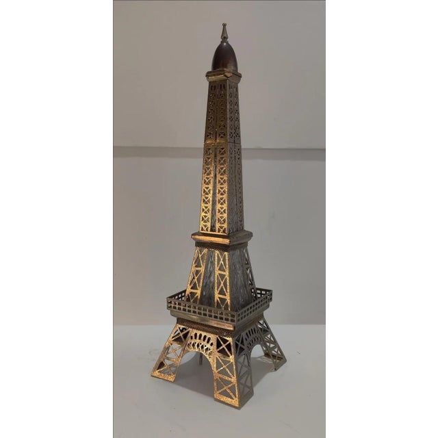 Mid-Century Modern Vintage Musical Eiffel Tower Liquor Decanter For Sale - Image 3 of 14