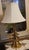 Vintage Stiffel brass table lamp with a tiered, candlestick-style design, perfect example of Hollywood Regency decor....