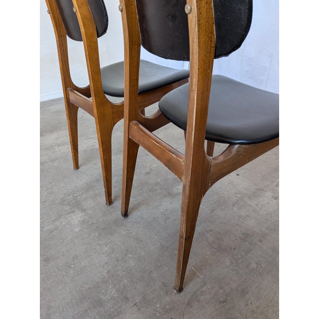 Vintage Dining Chair in Black Leather from Stol Kamnik, 1970s For Sale - Image 17 of 18