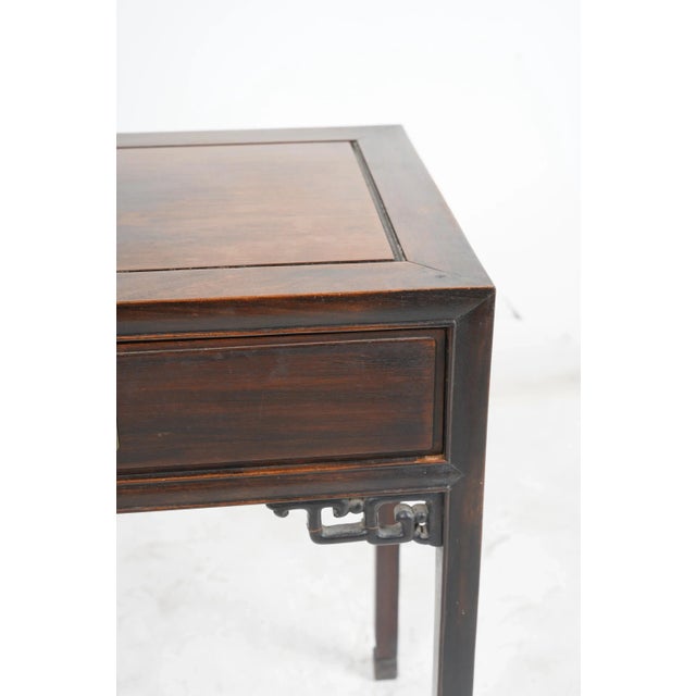 Wood Chinese Hardwood Writing Table Desk For Sale - Image 7 of 8