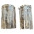 Striking Pair of 1970s Space Age Murano Glass and Steel Wall Sconces by La Murrina This captivating pair of vintage wall...