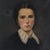 Antique Mid-Late 19th Century Oil on Canvas Painting of Young Woman in High Neck Dress For Sale - Image 4 of 11
