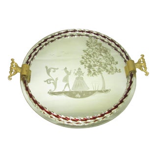 Murano Glass Drinks Tray For Sale