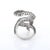 18k Gold Serpent Ring Size 7 With 3.8 Carats Natural Diamond Accents by VRJewels For Sale - Image 10 of 17