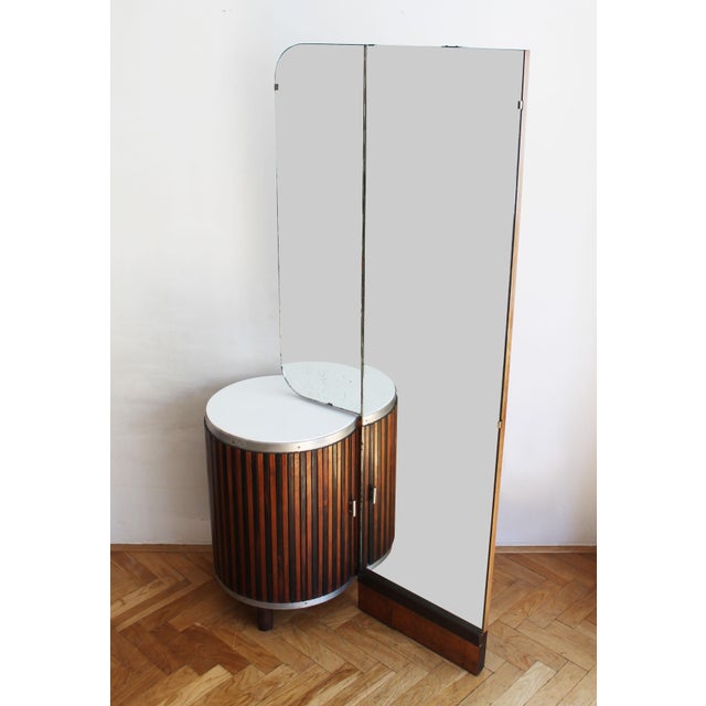 This dressing table is a rare 1930s piece, believed to be designed by jindřich halabala for up brno in the late...