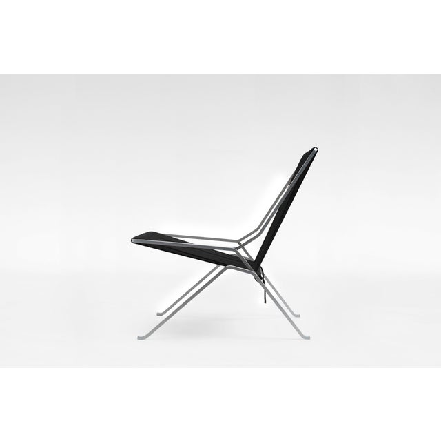 Vintage Black Flagline PK 25 Chair by Poul Kjærholm for Fritz Hansen, 1950s For Sale - Image 9 of 9