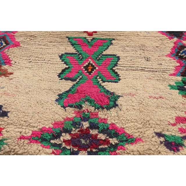 Late 20th Century Vintage Azilal Moroccan Rug, 03'06 X 07'09 For Sale - Image 5 of 10