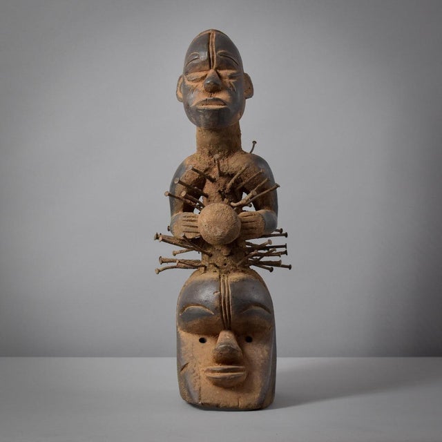 Early 20th Century Ejagham Eket Power Fetish Headdress Nigeria For Sale In Denver - Image 6 of 11
