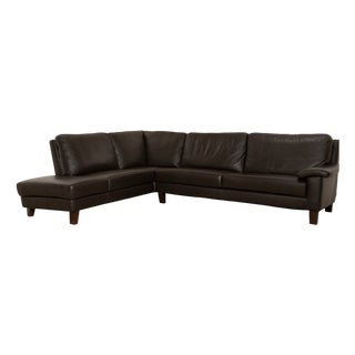 Matrixx Corner Sofa in Brown Leather from Willi Schillig For Sale