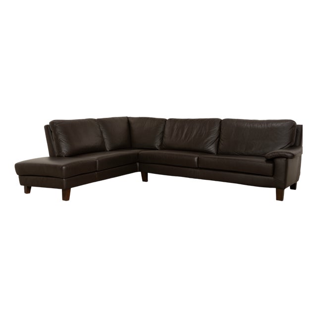 Matrixx Corner Sofa in Brown Leather from Willi Schillig For Sale