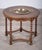 Danish Circular Stained Oak Coffee Table with Brass Bowl, 1960s For Sale - Image 4 of 10