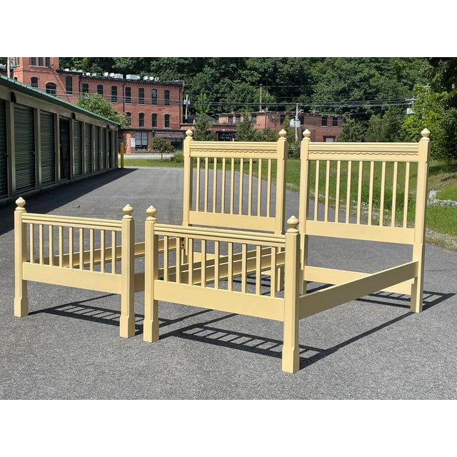 Vintage Twin Bed Frames a Pair Chairish
