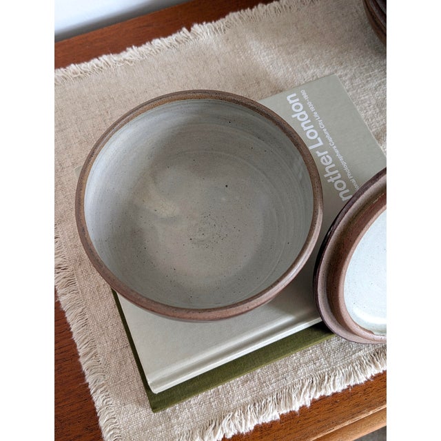 Ceramic Tenmoku Ceramic Lidded Pot by Henry Hammond, 1950s For Sale - Image 7 of 14