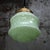 1920s French Art Deco Green Clichy Glass Pendant Lamp For Sale - Image 5 of 6