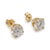 Modern Ladies 14k Yellow Gold 1.80ct Diamond Push Back Stud Earrings, A Pair For Sale - Image 3 of 7