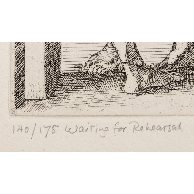 Paul Cadmus "Waiting for Rehearsal" Etching For Sale - Image 4 of 7