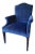 Century Furniture Trevor Armchair in Blue Velvet For Sale