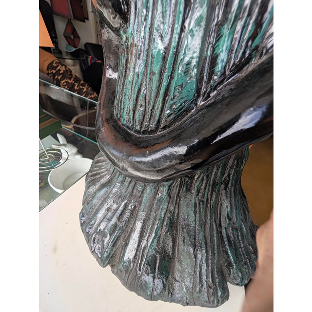 Black Vintage Black Panther Floor Lamp, 1980s-90s For Sale - Image 8 of 10