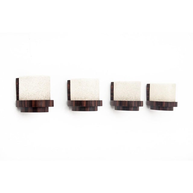 Art Deco Wall Lamps, Poland, 1950s, Set of 4 For Sale - Image 3 of 8