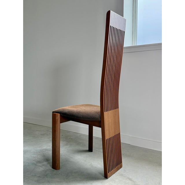 Pietro Costantini for Ello Postmodern High Back Dining Chairs, Set of 8 (Italy) For Sale - Image 13 of 17