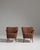 Mid-Century Modern Pair of 1940s Danish Brown Mid-Century Modern Upholstered Armchairs For Sale - Image 3 of 15