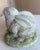 Boho Chic Vintage Bunny Garden Statue With Moss For Sale - Image 3 of 12