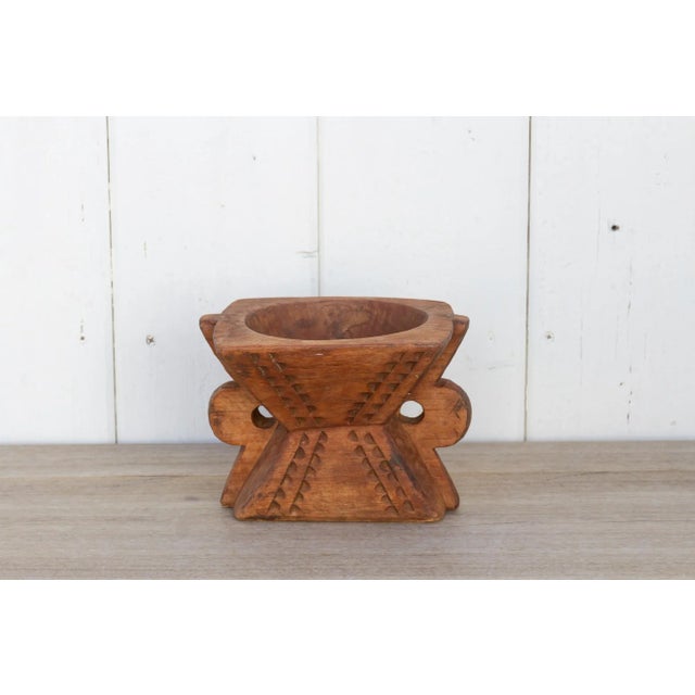 Wood Rustic Wooden Candleholder-Noori For Sale - Image 7 of 7