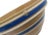 Large Antique 11 1/2 Inch Size Blue and White Decorated Banded Yellow Ware Kitchen Mixing Bowl For Sale - Image 11 of 13