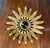 French Early 20th Century French Tole Starburst Flush Mount For Sale - Image 3 of 5