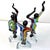 1980s Italian Colorful Murano Glass Set 3 Ballet Dancers For Sale - Image 11 of 12