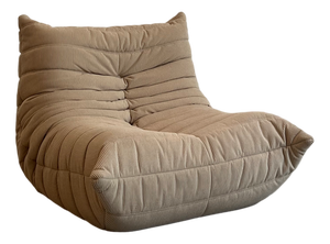 Togo Beige Low Chair by Michel Ducaroy for Ligne Roset, 1970s