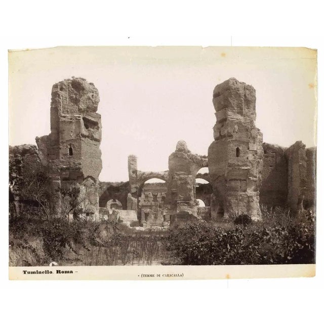 Baths of Caracalla is a vintage photograph realized by Ludovico Tuminello in the early 20th Century. Titled on the lower....