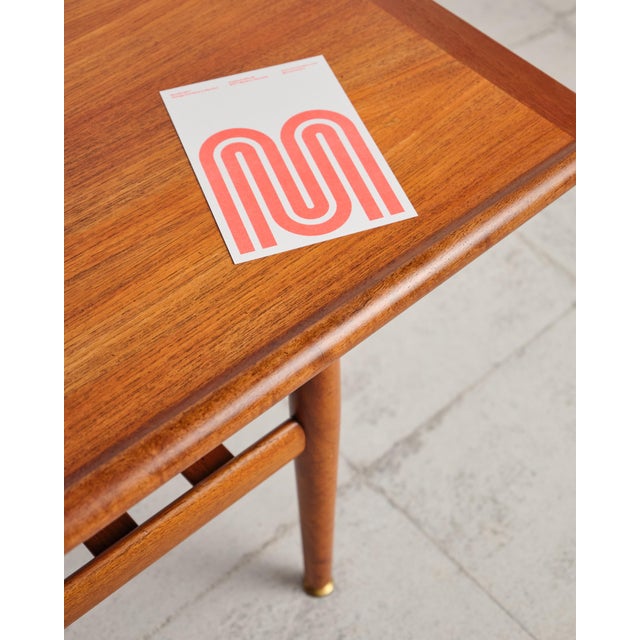 Mid-Century Danish Teak Wood Coffee Table from Grete Jalk, 1950s For Sale - Image 16 of 18