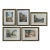 Antique Henri H Tourneau 1920s - Color Etching, Montmartre, Paris Five Piece Framed Lot For Sale