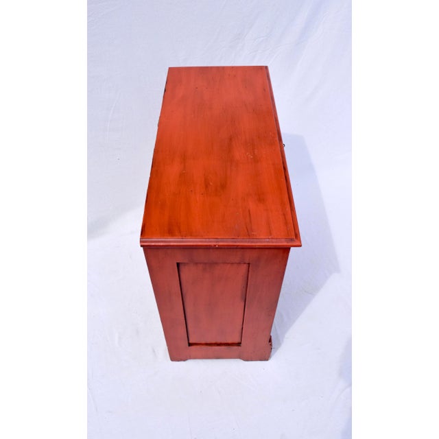 19th C. American Pine Red Cottage Dresser For Sale - Image 9 of 15
