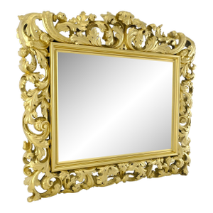Massive Large Heavy carved Gold Gilt Frame Wall Mirror Regency Style