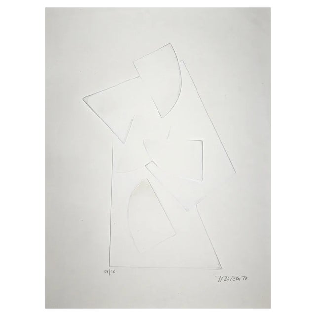 Hans Richter, Untitled, Original Embossing, 1970 For Sale