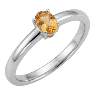 Natural Citrine Gemstone Ring, 925 Silver Handmade Ring Us 7 For Sale