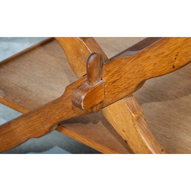 Brown Vintage Danish Serving Table by Henning Kjærnulf, 1960s For Sale - Image 8 of 9