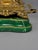 Pair of Antique Continental Gilt-Metal Grape-Vine & Faux Malachite Table Lamps For Sale In Providence - Image 6 of 10